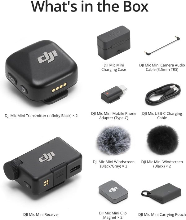 DJI Mic Mini (2 TX + 1 RX + Charging Case) - Image 7