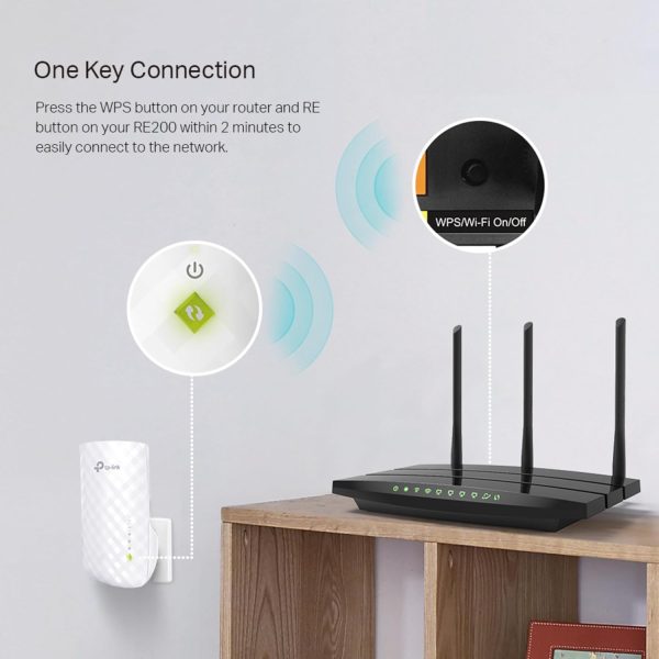 TP-LINK RE200 AC750 Mesh Wi-Fi Range Extender - Image 3