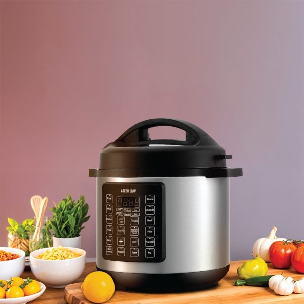 Green Lion 6L Electric Pressure Cooker - Black - Image 2