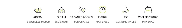 LEXGO L30 Electric Scooter - Image 2