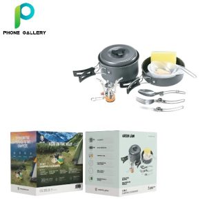 Green Lion 10 IN 1 Camping Cookware - Black