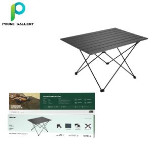 Green Lion Foldable Camping Table - Black