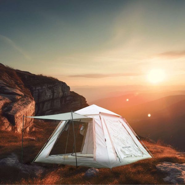Green Lion GT-6 Camping Tent - Biege - Image 3