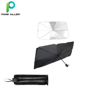 Green lion Car Windshield Umbrella - Black