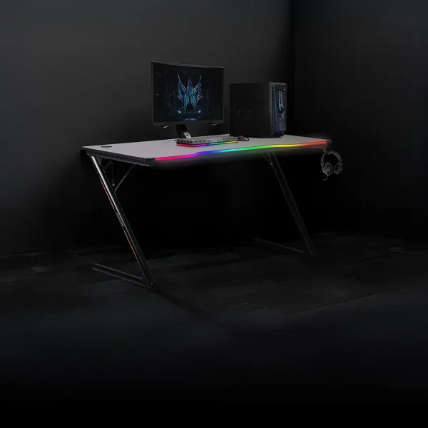Porodo Gaming PDX544 Gaming Desk - Black - Image 2