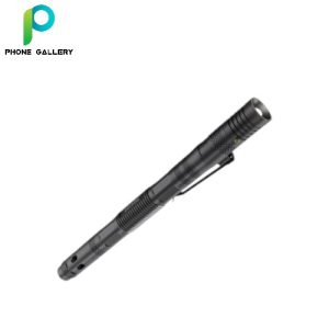 Porodo LifeStyle Outdoor 6in1 Flashlight with Holder Pen Whistle Bottle Opener and Safety Hammer - Black