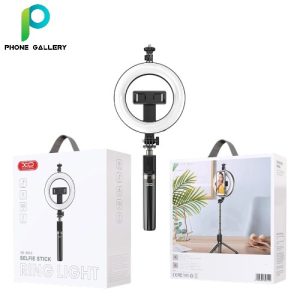 XO Selfie Stick Bluetooth Tripod Black 95cm With LED Lamp SS12