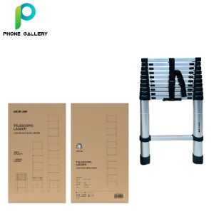 Green Lion Telescopic Ladder 3.2m Single Side - Gray