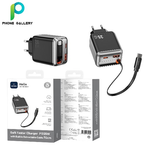 WiWu Wi-G029 Helix GaN Faster Charger PD35W
